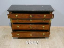 Return from Egypt, mahogany chest of drawers from the Empire period, early 19th century