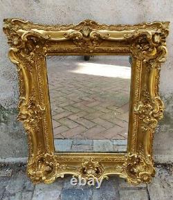 Rococo Mirror In Gilded Wood And Mercury Louis XV 19th Century