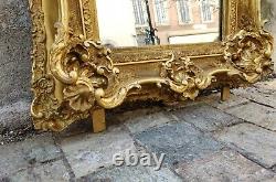Rococo Mirror In Gilded Wood And Mercury Louis XV 19th Century