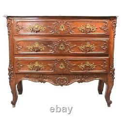 Rococo Walnut Commode from the 19th Century