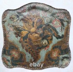 Rococo embossed leather known as Cordoba flowers, baroque period 18th / gilt leather 18th