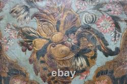 Rococo embossed leather known as Cordoba flowers, baroque period 18th / gilt leather 18th