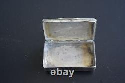 Russian nielloed silver box from the 19th century