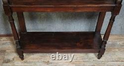 Rustic shelf in Louis XIII style made of turned wood from the 19th century