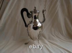 SILVER COFFEE POT, RESTORATION, VIEILLARD HALLMARK, EARLY 19TH CENTURY