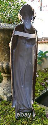 STATUE Very Ancient Copper Wall Sculpture of Musical Angels High Time