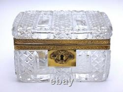 Saint Louis Crystal Box Cut Bronze Mount Era Empire 19th