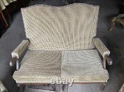 Salon, Sofa, and 2 Armchairs in Louis XIV Style Sheep Bone from the 19th Century