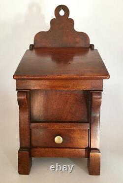 Salt Box At The Beginning Of Xixth Century, Period Furniture Restoration In Solid Walnut, Box