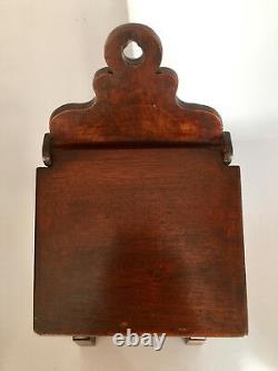 Salt Box At The Beginning Of Xixth Century, Period Furniture Restoration In Solid Walnut, Box