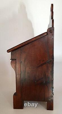 Salt Box At The Beginning Of Xixth Century, Period Furniture Restoration In Solid Walnut, Box