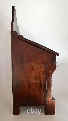 Salt Box At The Beginning Of Xixth Century, Period Furniture Restoration In Solid Walnut, Box