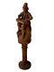 Sculpture The Old Player Character & Musician Wood Sculpted Age Xix