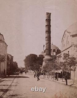 Sébah & Joaillier, Original period photograph, Burnt column, 19th century