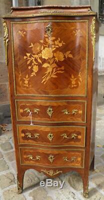 Secretary Old Lady Louis XV Style XIX Deco Era Castle Eighteenth