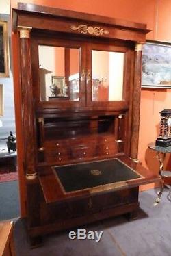 Secretary Sash Mahogany 19th Century