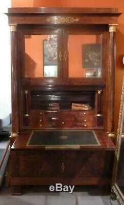 Secretary Sash Mahogany 19th Century