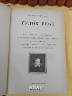 Serie De Books Epoque 19eme Victor Hugo, Complete Works, (ed. Motteroz)