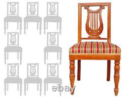 Series Eight Chairs Restoration To The Lyre Era 19th