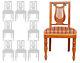 Series Eight Chairs Restoration To The Lyre Era 19th