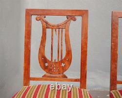 Series Eight Chairs Restoration To The Lyre Era 19th