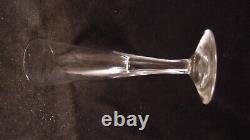 Service of 14 flat-sided Directoire crystal flutes from the early 19th century