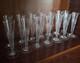 Set Of 14 Crystal Champagne Flutes, Empire/restauration Period, Early 19th Century