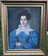 Sheep Large Portrait Of A Woman Charles X Period 19th Century Pastel Signed