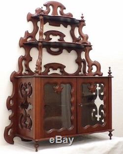 Shelf Showcase Mahogany, Louis Philippe, XIX