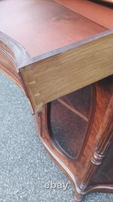 Showcase from the Napoleon III era in rosewood