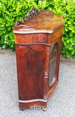 Showcase from the Napoleon III era in rosewood