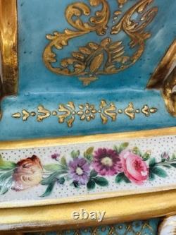 Signed Porcelain Mantel Clock by Jacob Petit from the 19th Century, Napoleon III Period