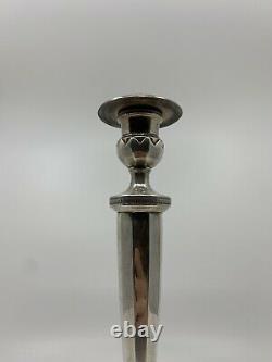 Silver Bronze Candlesticks Empire Around 1800 Early 19th Century