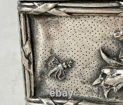 Silver Bronze Jewellery Box Ab Paris Animated Scene Characters Epoque XIX Ème