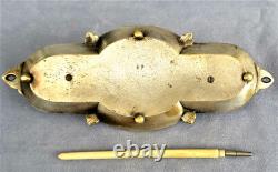 Silvered Bronze Pen Holder and Writing Desk from the Napoléon III Era, 19th Century