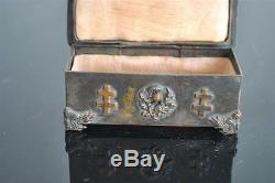 Small Box With Jewelry Nineteenth Time Cross Of Lorraine
