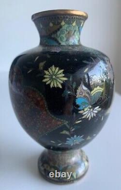 Small Chinese cloisonné vase from the late 19th century