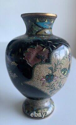 Small Chinese cloisonné vase from the late 19th century