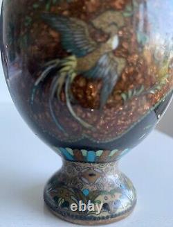 Small Chinese cloisonné vase from the late 19th century