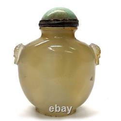 Snuff bottle in jade from the 19th century
