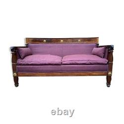 Sofa Of Pageantry Era Empire 19th Return From Egypt Napoleon Furniture Of Chatea