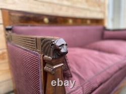 Sofa Of Pageantry Era Empire 19th Return From Egypt Napoleon Furniture Of Chatea