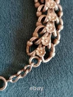 Solid Silver Bracelet, 19th Century, Napoleon III Period