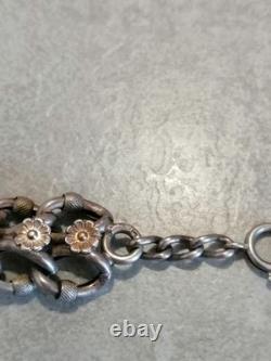 Solid Silver Bracelet, 19th Century, Napoleon III Period