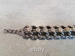 Solid Silver Bracelet, 19th Century, Napoleon III Period
