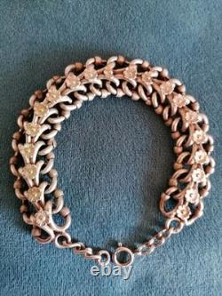 Solid Silver Bracelet, 19th Century, Napoleon III Period
