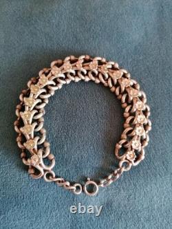 Solid Silver Bracelet, 19th Century, Napoleon III Period