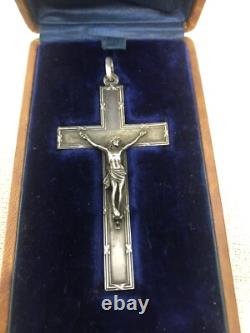 Solid Silver Crucifix 19th Century