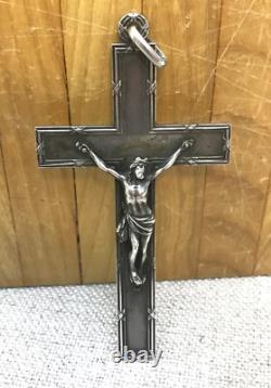Solid Silver Crucifix 19th Century