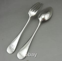 Solid Silver Cutlery Minerva Hallmark 1st Title 19th Century 153 Grams